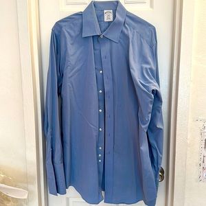 Brooks Brothers French cuff dress shirt 17 35 100% Cotton